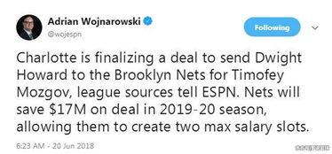 篮网最新交易爆料微博,最新爆料揭示球队未来布局!”